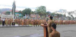 Awal Tahun 2023, H.Benny Utama Pimpin Apel Gabungan Di Kab. Pasamaan