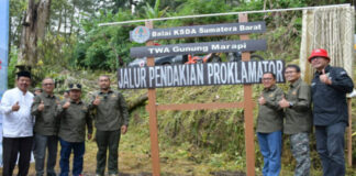 Audy Joinaldy Launching Jalur Pendakian Proklamator TWA Gunung Marapi Di Kabupaten Agam