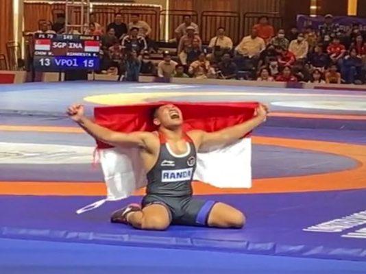 Atlet Gulat asal Sumbar ini Raih Medali Emas pada Sea Games di Kamboja