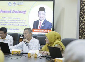 Tim Stunting Pemerintah Provinsi Sumbar Audiensi Untuk Jalin Kolaborasi dengan UNP