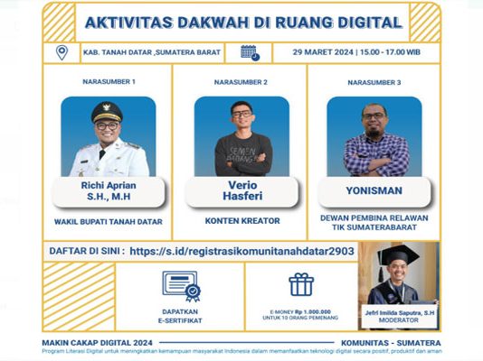 Diskusi “Chip In” di Tanah Datar, Bahas Aktivitas Dakwah di Ruang Digital