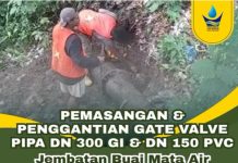 Perumda AM Kota Padang Benahi Jaringan Pipa Utama di Buai Mata Air