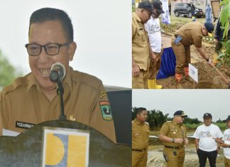 Hari Bakti PU ke-79, Pj Wali Kota Padang Ikuti Penanaman Pohon di Batang Kandis
