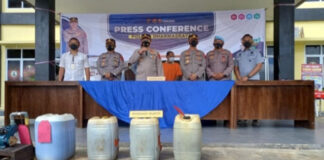 Polres Dharmasraya Ungkap Kasus Penyalahgunaan pengangkutan BBM Subsidi