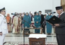 Gubernur Sumbar Lantik Pj Wali Kota Sawahlunto