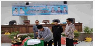 DPRD Pasaman Paripurnakan Penandatanganan Nota Kesepakatan RAPBD Tahun Anggaran 2023