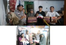 Aipda Dian Wihendro Bantu Seragam Sekolah Anak Korban Kebakaran di Padang