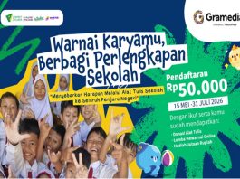Gramedia Ajak Anak dan Keluarga Berbagi Melalui Lomba Mewarnai “Warnai Karyamu, Berbagi Perlengkapan Sekolah