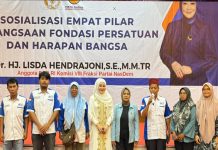 DPW-MOI Sumbar Ikut Hadiri Sosialisasi Empat Pilar Bersama Anggota DPR RI Lisda Hendrajoni