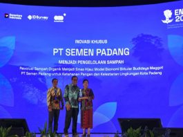 Ubah Sampah Jadi ‘Emas Hijau’, PT Semen Padang Raih Penghargaan ENSIA 2025 dari Sucofindo