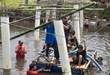 Warga Olo Bangau dan Gosong Bangun Jembatan Secara Swadaya, Puluhan Tahun Tak Tersentuh Pemerintah