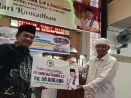 Rp50 Juta untuk Masjid, Evi Yandri Dorong Generasi Dekat dengan Masjid