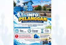Demi Air Bersih Higienis, Perumda Padang Lakukan Pemeliharaan Reservoir Sikayan