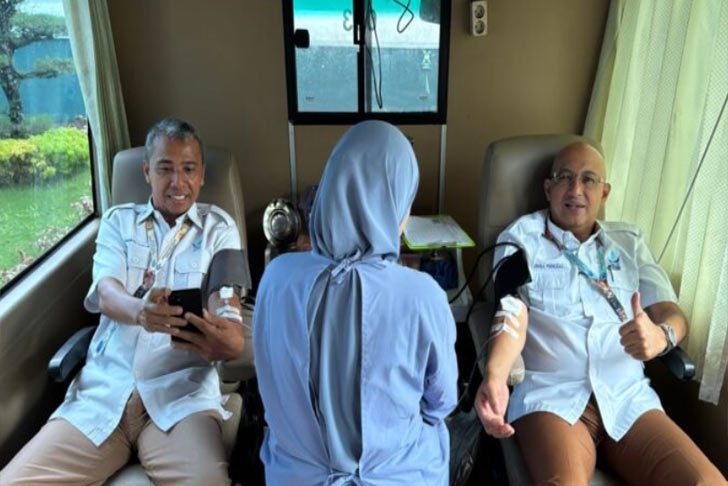 Bangun Budaya Peduli, Karyawan Perumda AM Padang Kompak Donorkan Darah