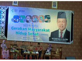 Anggota DPR RI Komisi IX dr. H.Suir Syam, M.Kes.MMr Sosialisasi Gerakan Masyarakat Sumbar Hidup Sehat