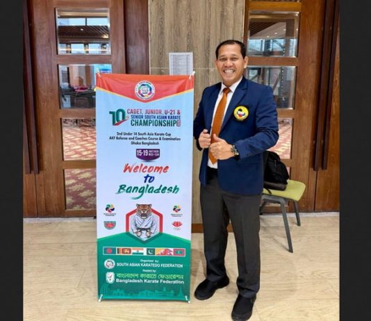 Dr. Septri Wakili Indonesia Pimpin Kejuaraan Karate Internasional di Bangladesh