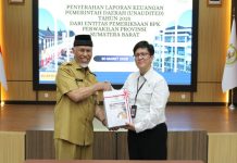 Gubernur Mahyeldi Serahkan LKPD 2025 ke BPK, Tegaskan Komitmen Transparansi dan Akuntabilitas Keuangan