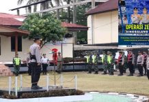 Kapolres Tanah Datar AKBP Dr Nur Ichsan pimpin Apel Gelar Pasukan Operasi Zebra Singgalang 2025