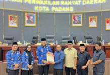 Dalam Rapat Paripurna, DPRD Padang Sahkan Dua Perda Penting: Aset Daerah dan Struktur OPD Resmi Dirombak