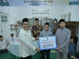 Masjid Raya Kacang Jadi Penutup Safari Ramadan Sekdaprov Sumbar