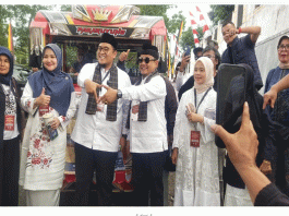 Richi Aprian-Donny Karsont Resmi mendaftar Cabup-cawabup di KPU Tanah Daftar