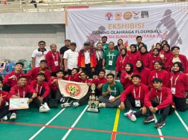 Disaksikan Prof. Ganefri, Floorball Sumbar Sukses Sabet Medali Perunggu di PON XXI 2024