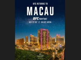 Rincian Tiket dan Acara Utama Diumumkan untuk UFC® FIGHT NIGHT MACAU di Galaxy Macau