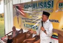 Lewat Sosialisasi Perda, Anggota DPRD Sumbar Zuldafri Ajak Warga Perangi Narkoba