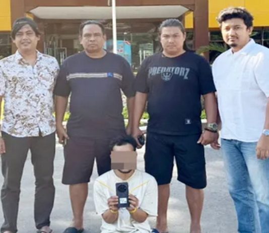 Polresta Padang Tangkap Pelaku Pencurian HP di Area Masjid Raya Pasar Baru