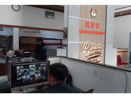 KPU Pasaman Ikuti Zoom Meeting Tentang Uji Beban Pembaruan Laman JDIH