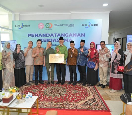 Kolaborasi Bank Nagari–Padang Eye Center Tembus Rp140 Miliar, Mahyeldi: Kebersamaan Kunci Kemajuan Daerah