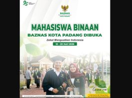 BAZNAS Padang Buka Beasiswa Hingga Semester 8, Mahasiswa Kurang Mampu Bisa Kuliah Gratis