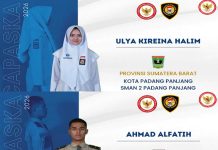 Dua Putra-Putri Terbaik Sumbar Lolos Seleksi Paskibraka Nasional