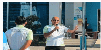 Dirut dan Karyawan Perumda AM Kota Padang Gelar Senam Pagi