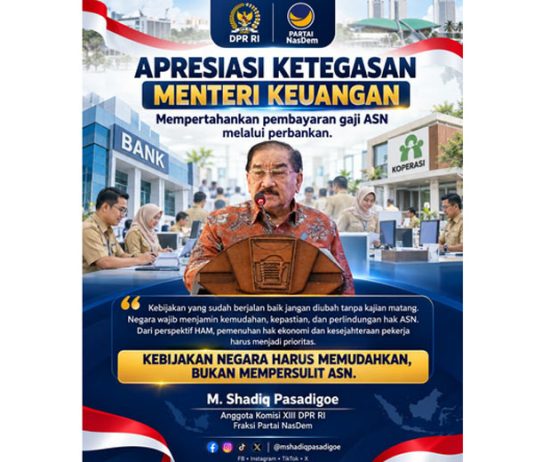 Shadiq Pasadigoe Dukung Sikap Menkeu: Jangan Ganggu Mekanisme Gaji ASN
