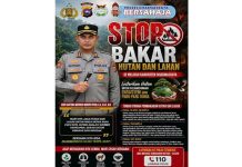 Polres Dharmasraya Serukan Stop Pembakaran Hutan Dan Lahan