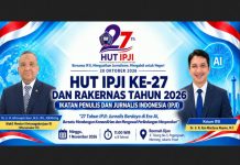 Sumbar Utus Anul Zufri dan Naufal Zahtian Rakernas Wartawan IPJI