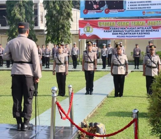 Kapolres Pasbar Rotasi Sejumlah Pejabat, Tekankan Pelayanan Prima dan Sinergi dengan Masyarakat