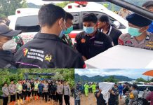 Menwa UNP Bersama Aparat Gabungan Laksanakan Pemakaman Korban Bencana di Padang