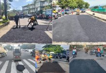 Usai Banjir, Jalan Banyak Berlubang, Dinas PUPR Kota Padang Lakukan Penambalan