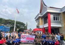55 Relawan Dharmasraya Peduli Bencana Dilepas Sekda, Siap Bantu Pemulihan Pascabencana di Sumbar