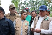 Sekdaprov Sumbar Dampingi Menteri ATR/BPN Tinjau Lokasi Bencana di Salareh Aia Timur Agam