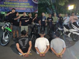 Tim Klewang Polresta Padang Ringkus Tiga Pelaku Curanmor, Puluhan TKP Terungkap