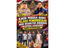 Polisi Bekuk Pria 63 Tahun di Pasar Talu, Diduga Cabuli Anak Penyandang Disabilitas