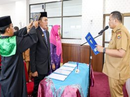 Walikota Pariaman Lantik Pejabat Eselon II