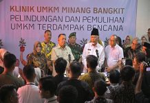 Pemerintah Resmikan Klinik UMKM Minang Bangkit untuk Percepat Pemulihan Ekonomi Pascabencana di Sumbar