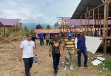 Tinjau Pembangunan Huntara, Kolaborasi Antara legislatif dan Exsecutif Untuk Masyarakat Terdampak Bencana