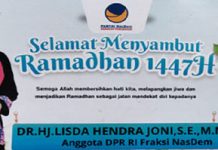 Lisda Hendra Joni Ucapkan Selamat Menyambut Bulan Suci Ramadan 1447 H