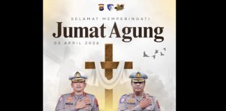 Sebagai Ujut Toleransi Antar Umat Beragama, Ditlantas Polda Sumbar Sampaikan Pesan Damai di Hari Paskah 2026