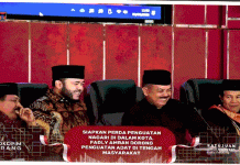 Wali Kota Padang, Fadly Amran menghadiri Sosialisasi dan Harmonisasi Hukum Pidana Adat yang digelar Lembaga Kerapatan Adat Alam Minangkabau
